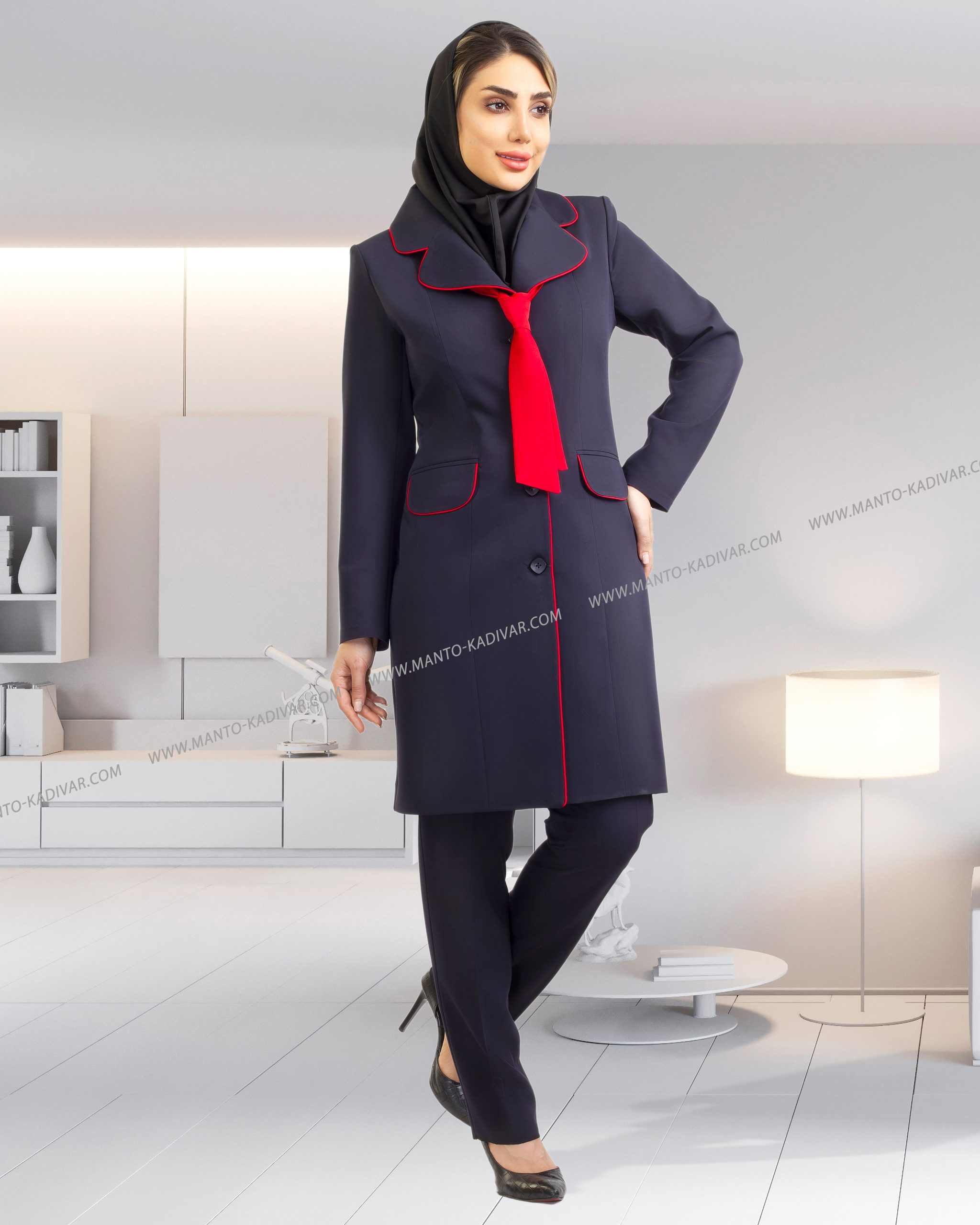 مانتو شلوار فرم مدل آماستری کد ۱۰۲۷