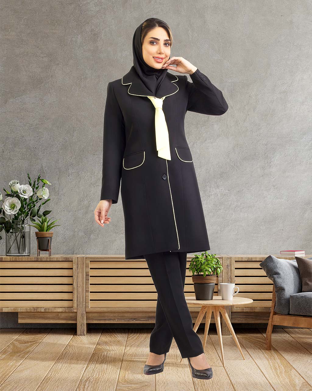 مانتو شلوار مدل آماستری کد۱۰۲۷