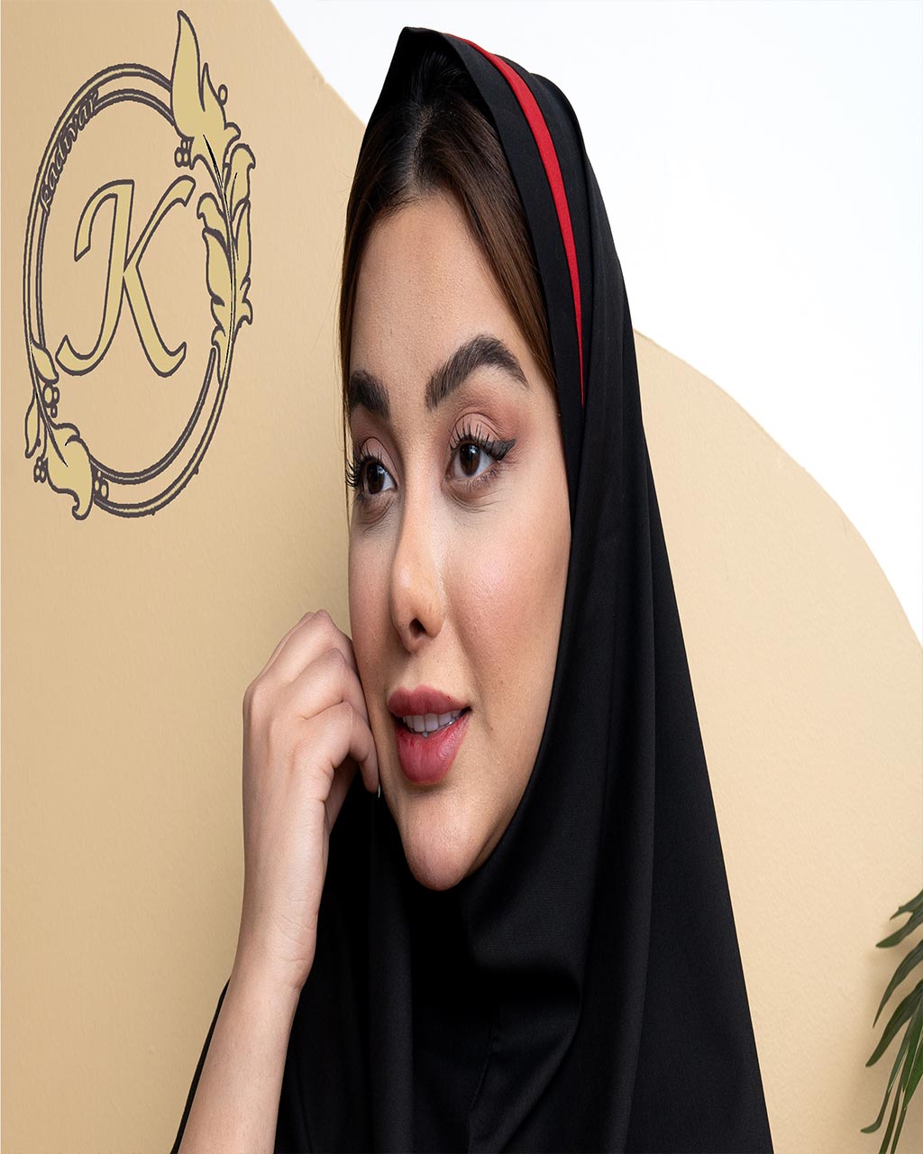 مقنعه تل دار اداری