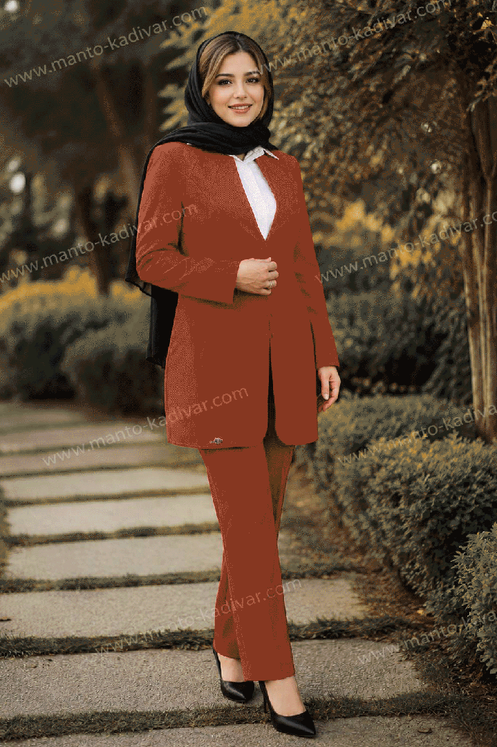 کت شلوار اداری کرپ کنزو کد 1048
