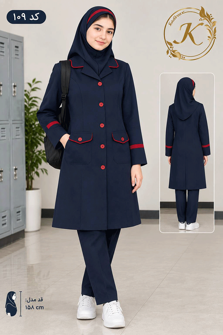 لباس مدرسه فرم دبیرستانی کد 109